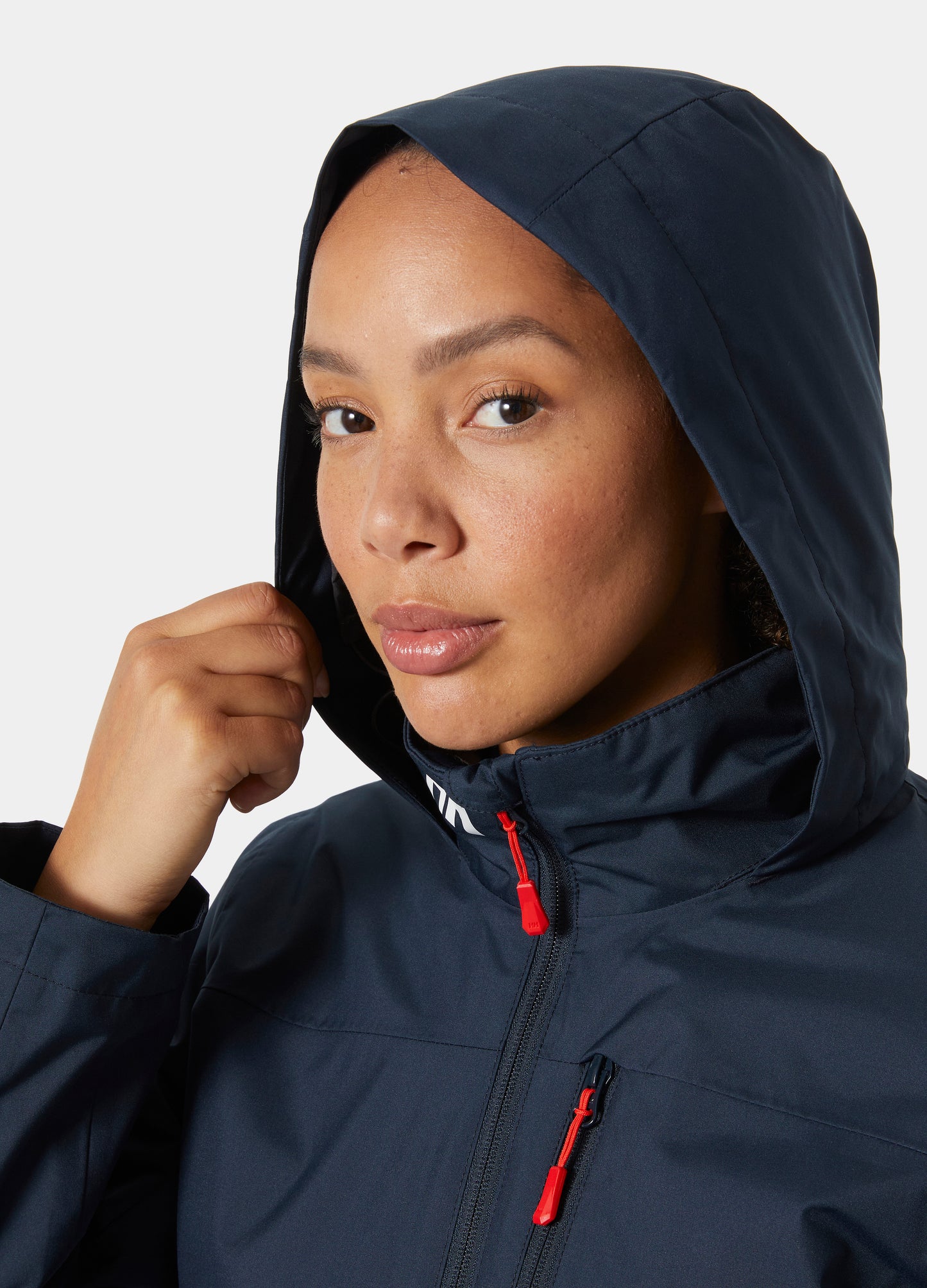 33891 WOMEN'S CREW HOODED MIDLAYER JACKET