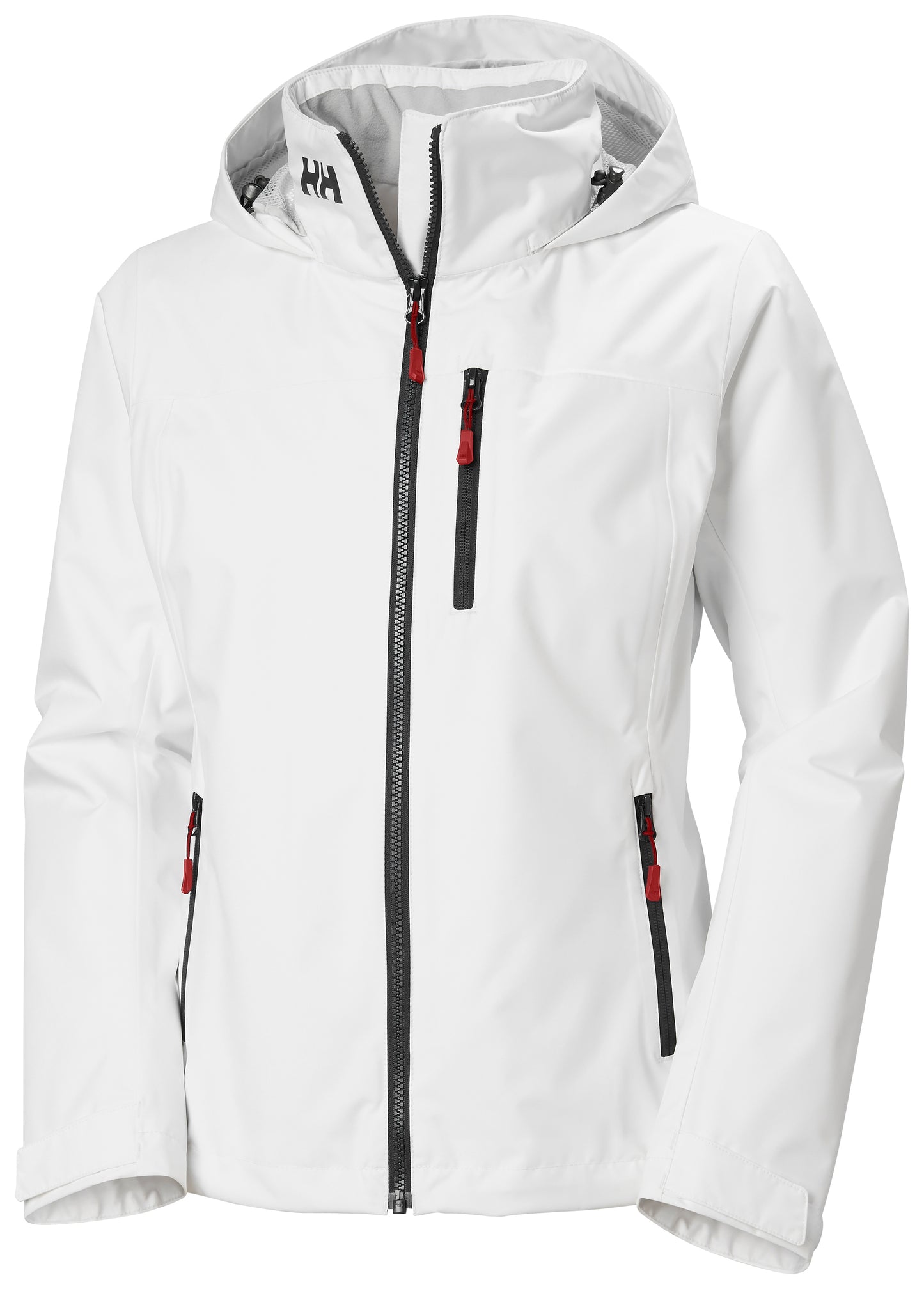 Helly Hansen Women's Crew Hooded Midlayer Jacket 2.0 White Waterproof Sailing Jacket