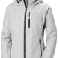 Helly Hansen Women's Crew Hooded Midlayer Jacket 2.0 Grey Waterproof Sailing Jacket