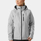 Helly Hansen Women's Crew Hooded Midlayer Jacket 2.0 Grey Waterproof Sailing Jacket