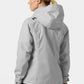 Helly Hansen Women's Crew Hooded Midlayer Jacket 2.0 Grey Waterproof Sailing Jacket