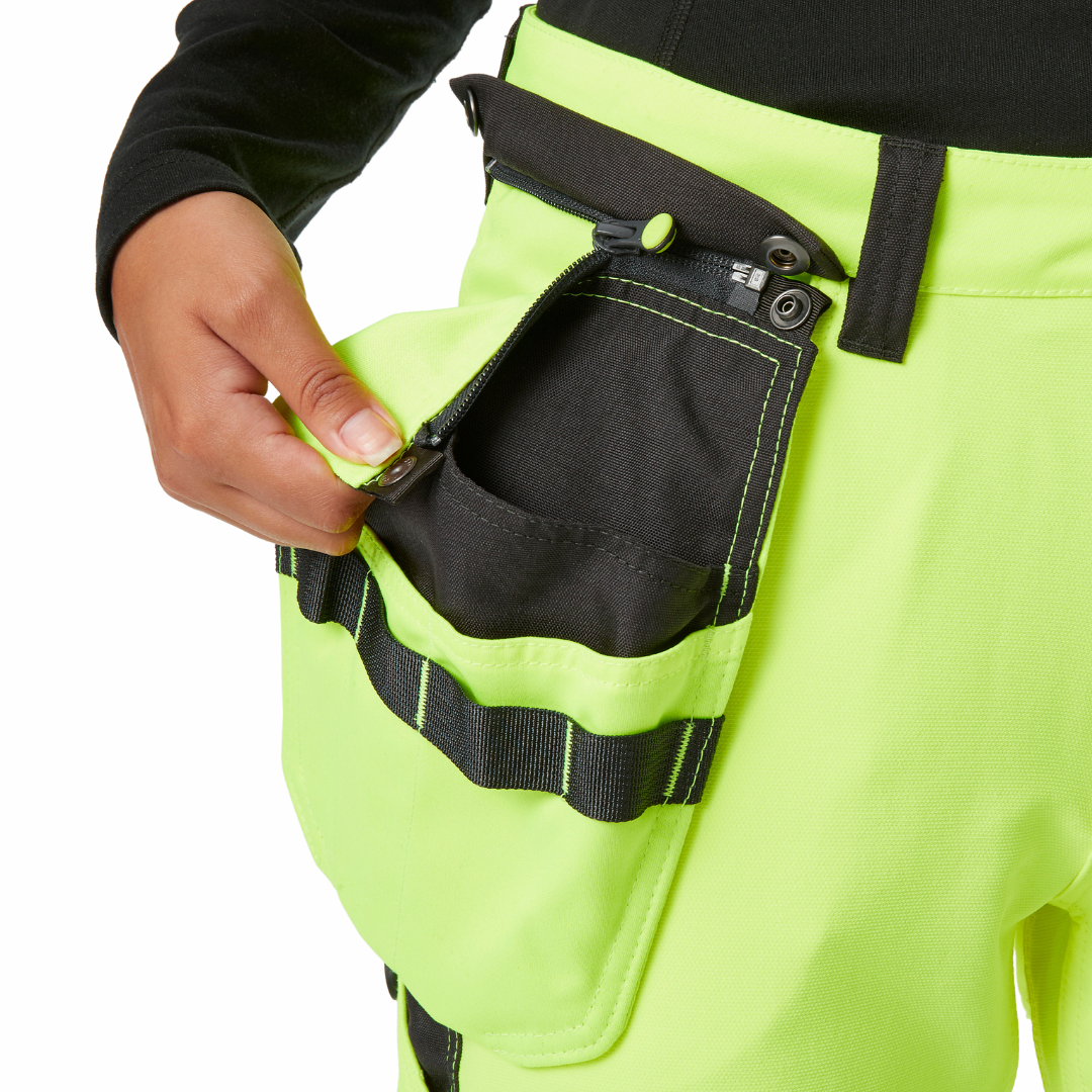 77498 WOMENS LUNA HI VIS CONSTRUCTION TROUSERS CLASS 2