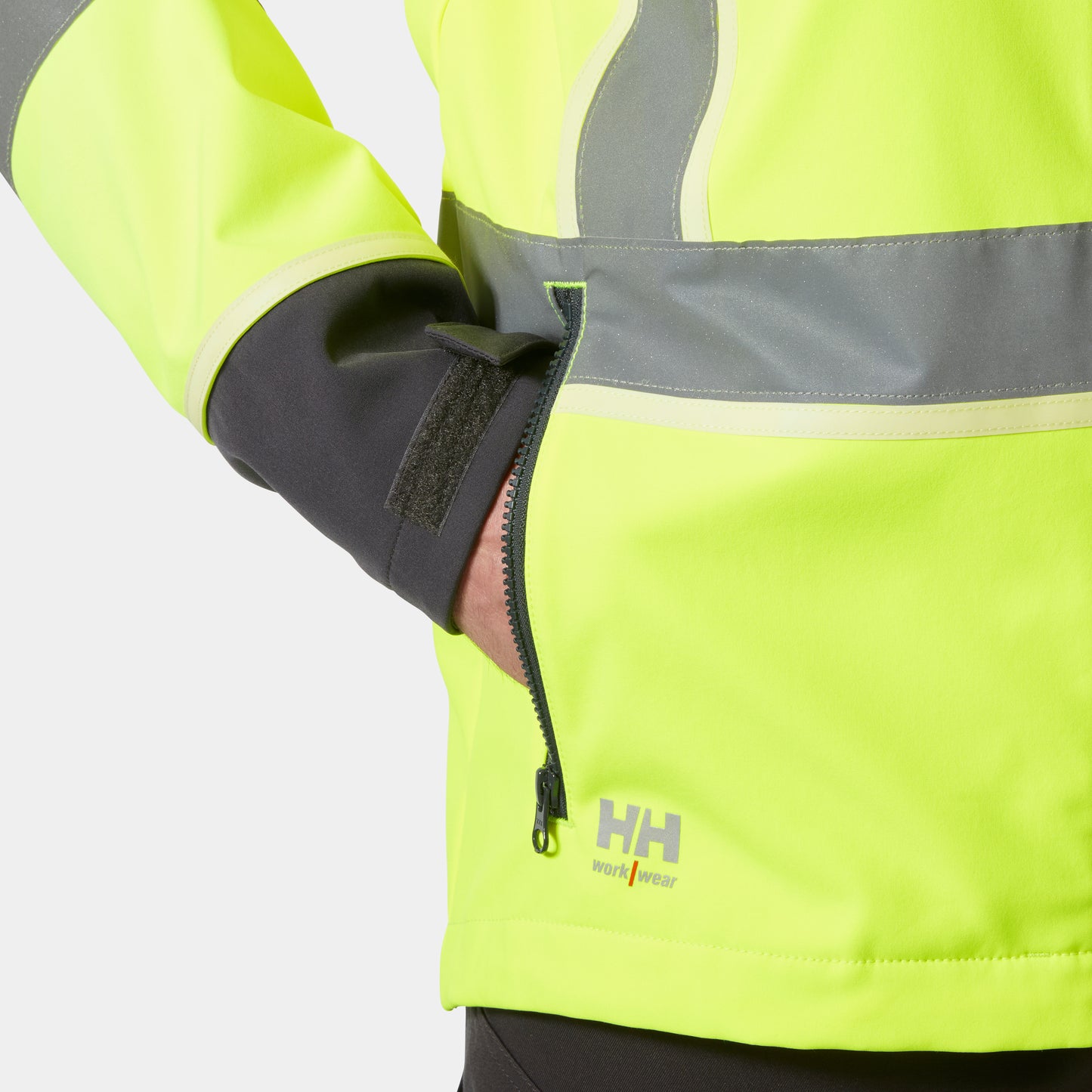 74055 UC-ME HI VIS SOFTSHELL JACKET