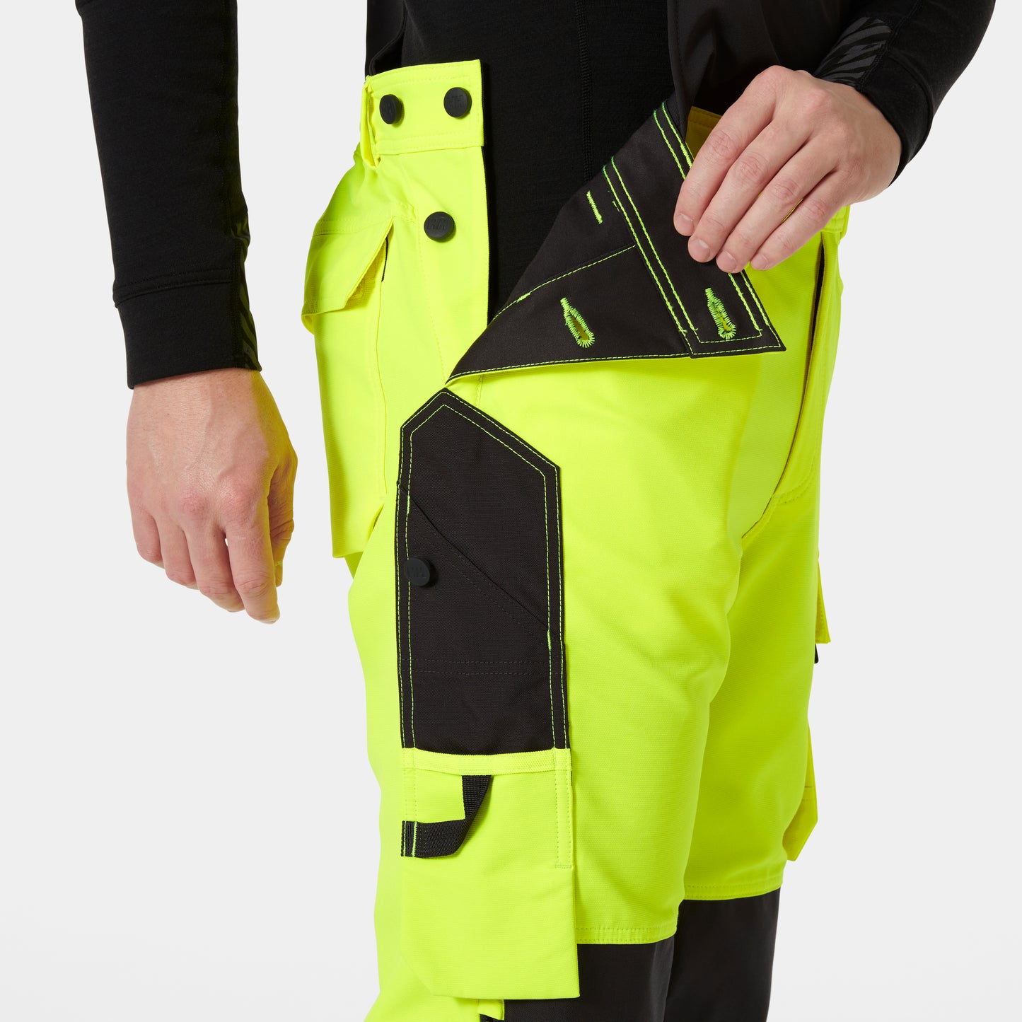 77549 ALNA 4X HI VIS WORK BIB CLASS 2